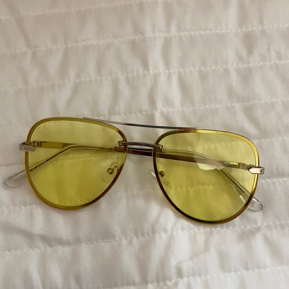 Yellow Tint Aviator Glasses